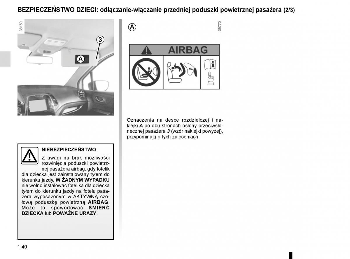 Renault Captur instrukcja obslugi / page 46