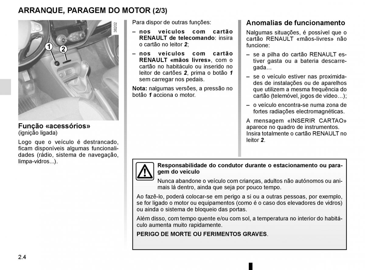 Renault Captur manual del propietario / page 88