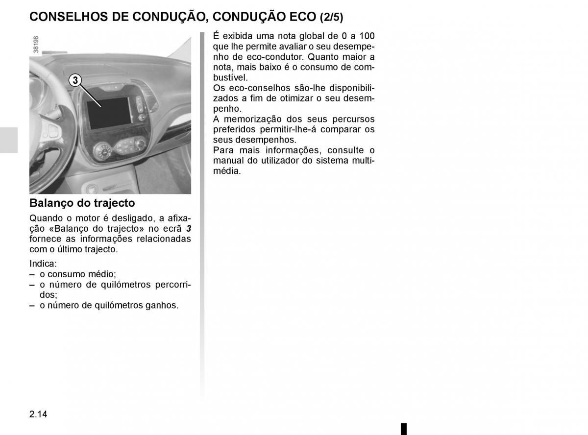 Renault Captur manual del propietario / page 98