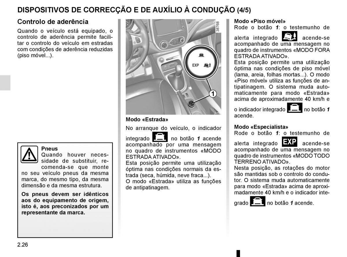 Renault Captur manual del propietario / page 110