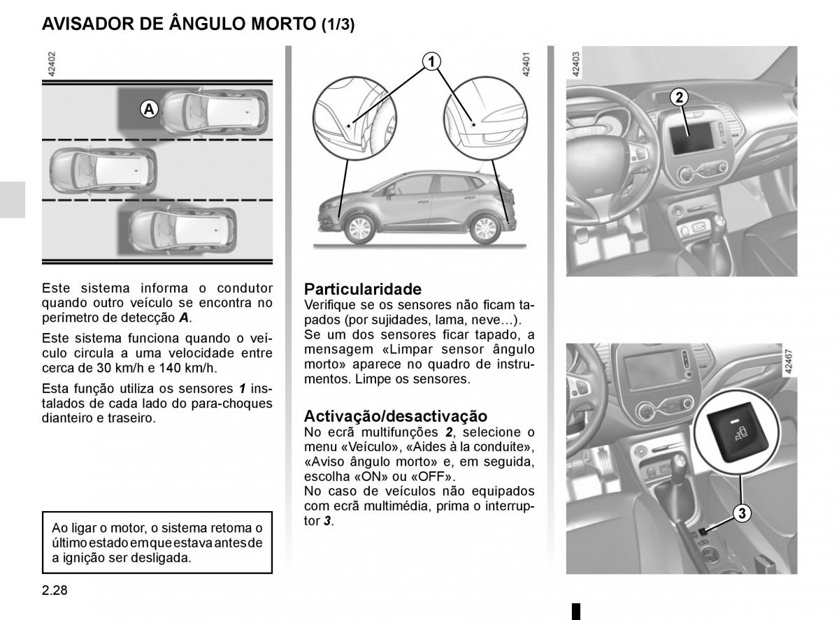 Renault Captur manual del propietario / page 112