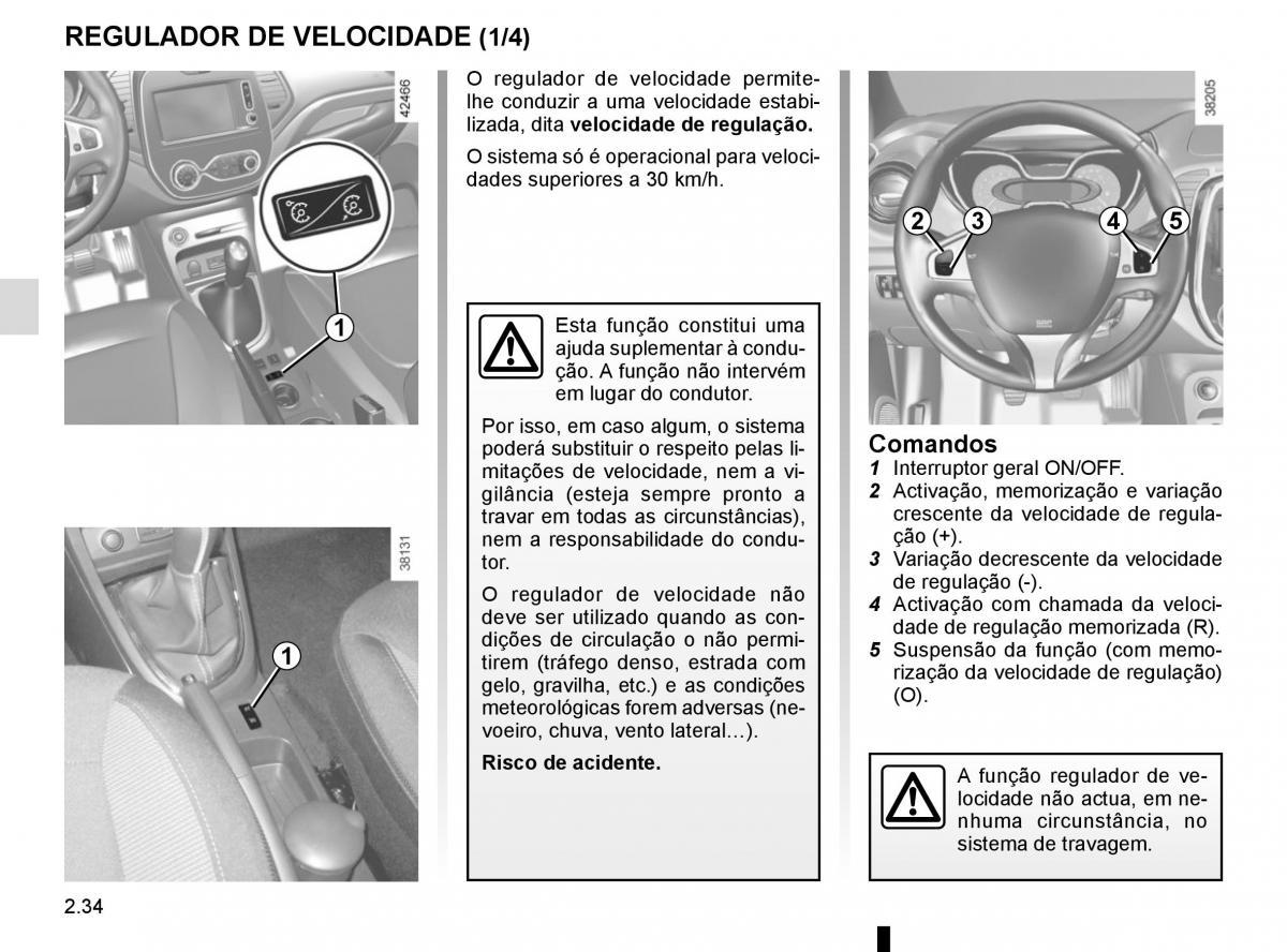 Renault Captur manual del propietario / page 118