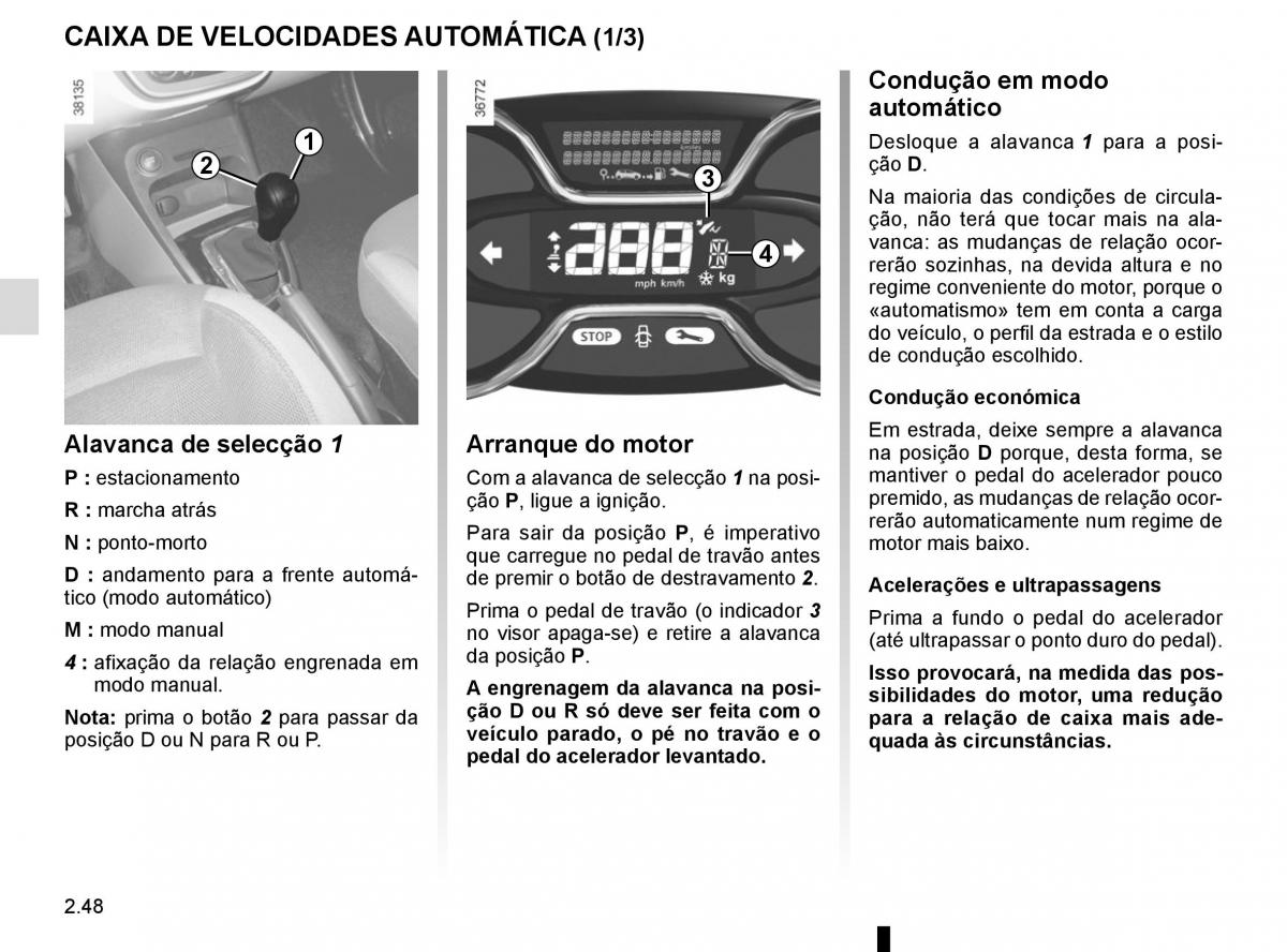 Renault Captur manual del propietario / page 132