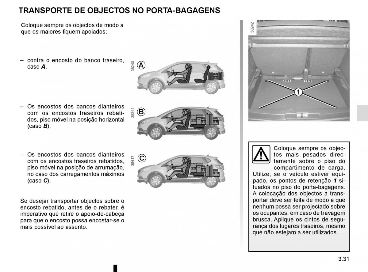 Renault Captur manual del propietario / page 165