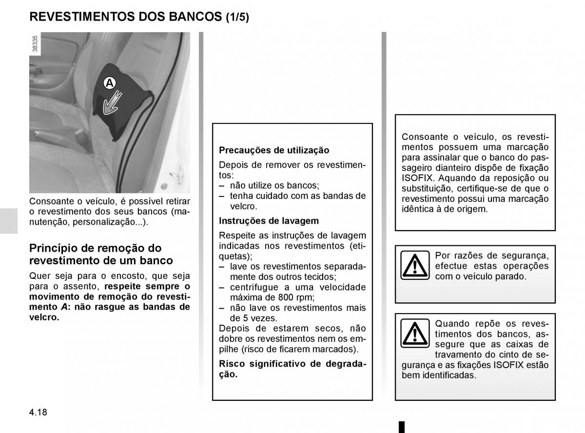 Renault Captur manual del propietario / page 186