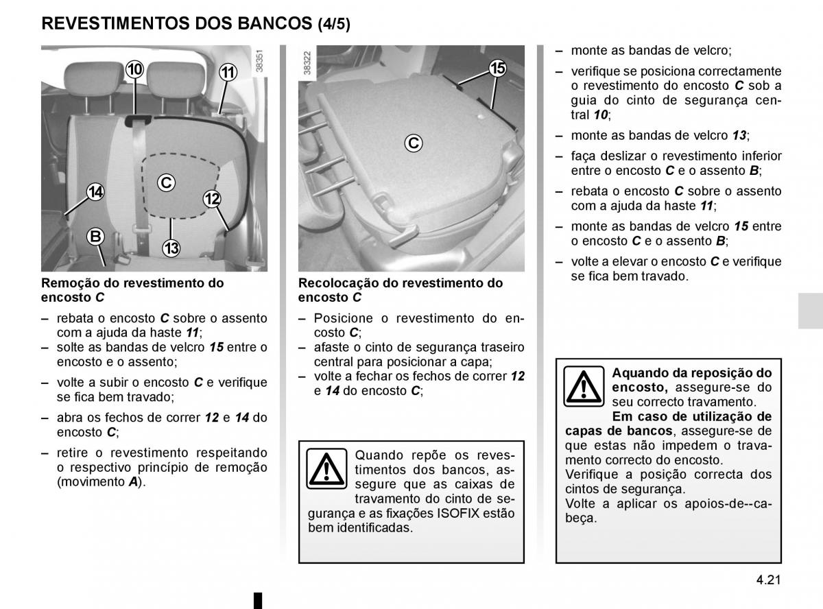 Renault Captur manual del propietario / page 189