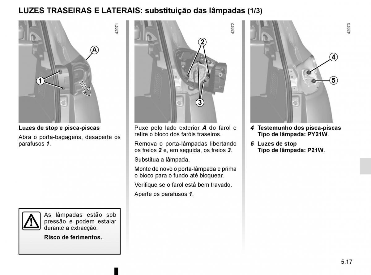 Renault Captur manual del propietario / page 207