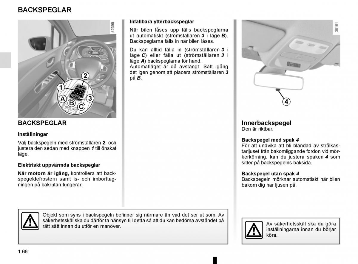 Renault Captur instruktionsbok / page 72