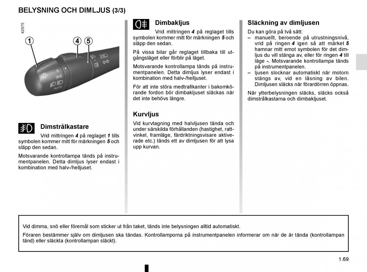 Renault Captur instruktionsbok / page 75