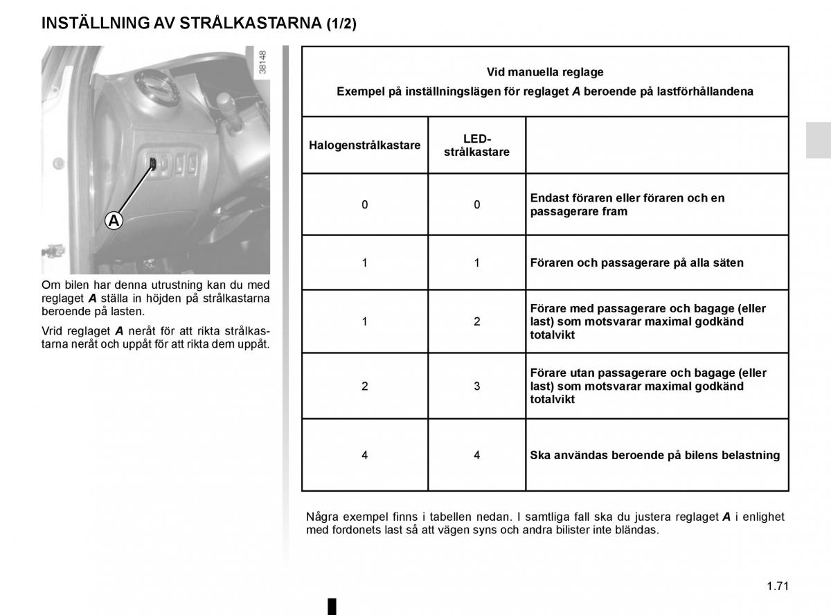 Renault Captur instruktionsbok / page 77