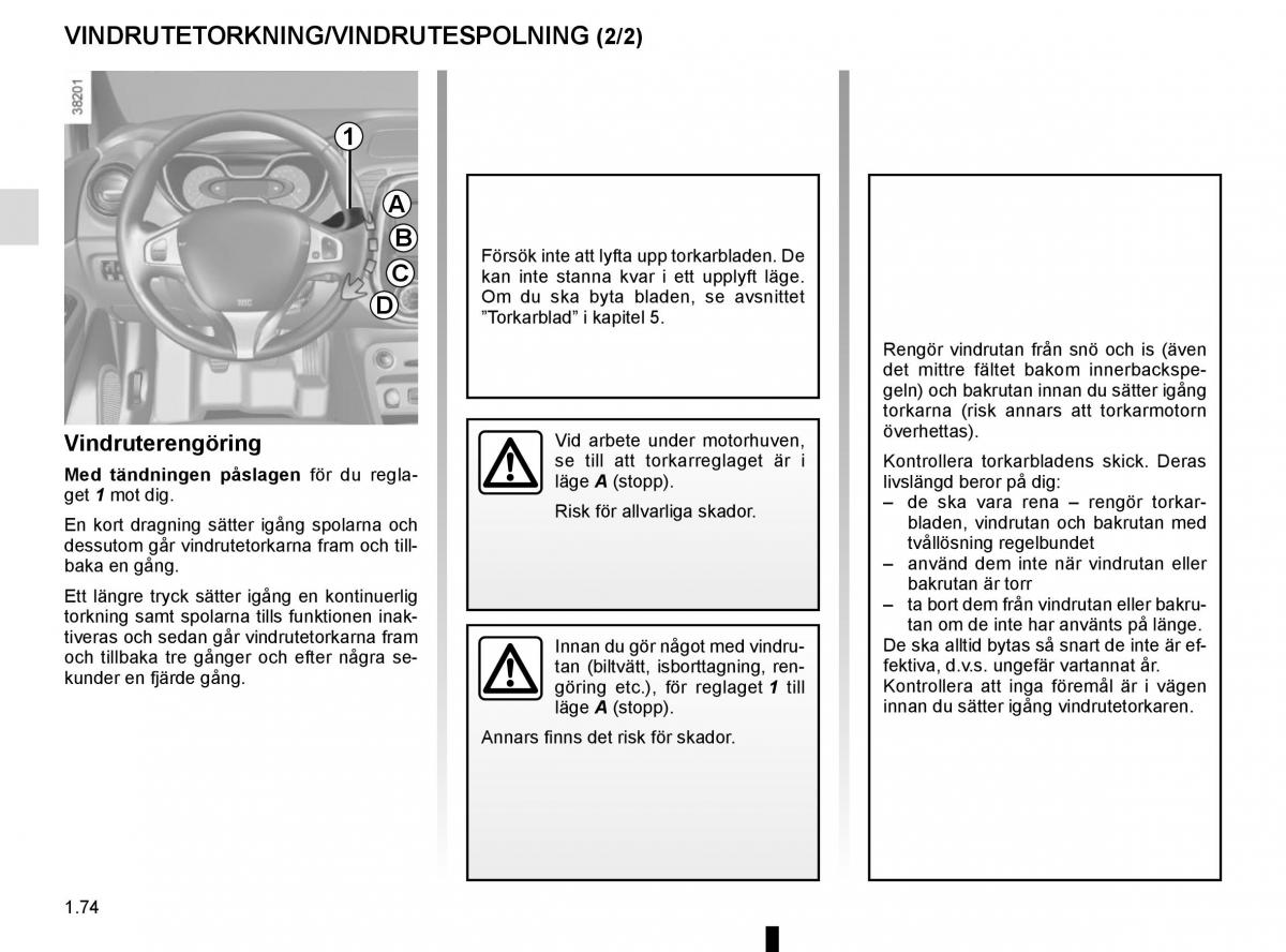 Renault Captur instruktionsbok / page 80