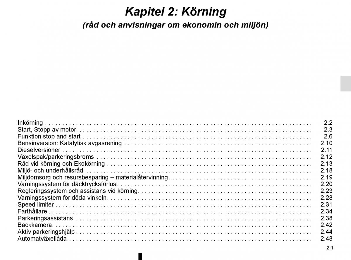 Renault Captur instruktionsbok / page 85