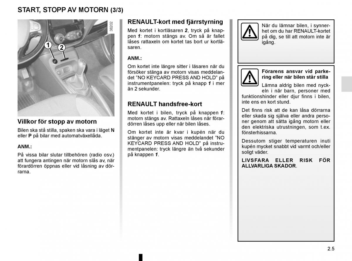 Renault Captur instruktionsbok / page 89