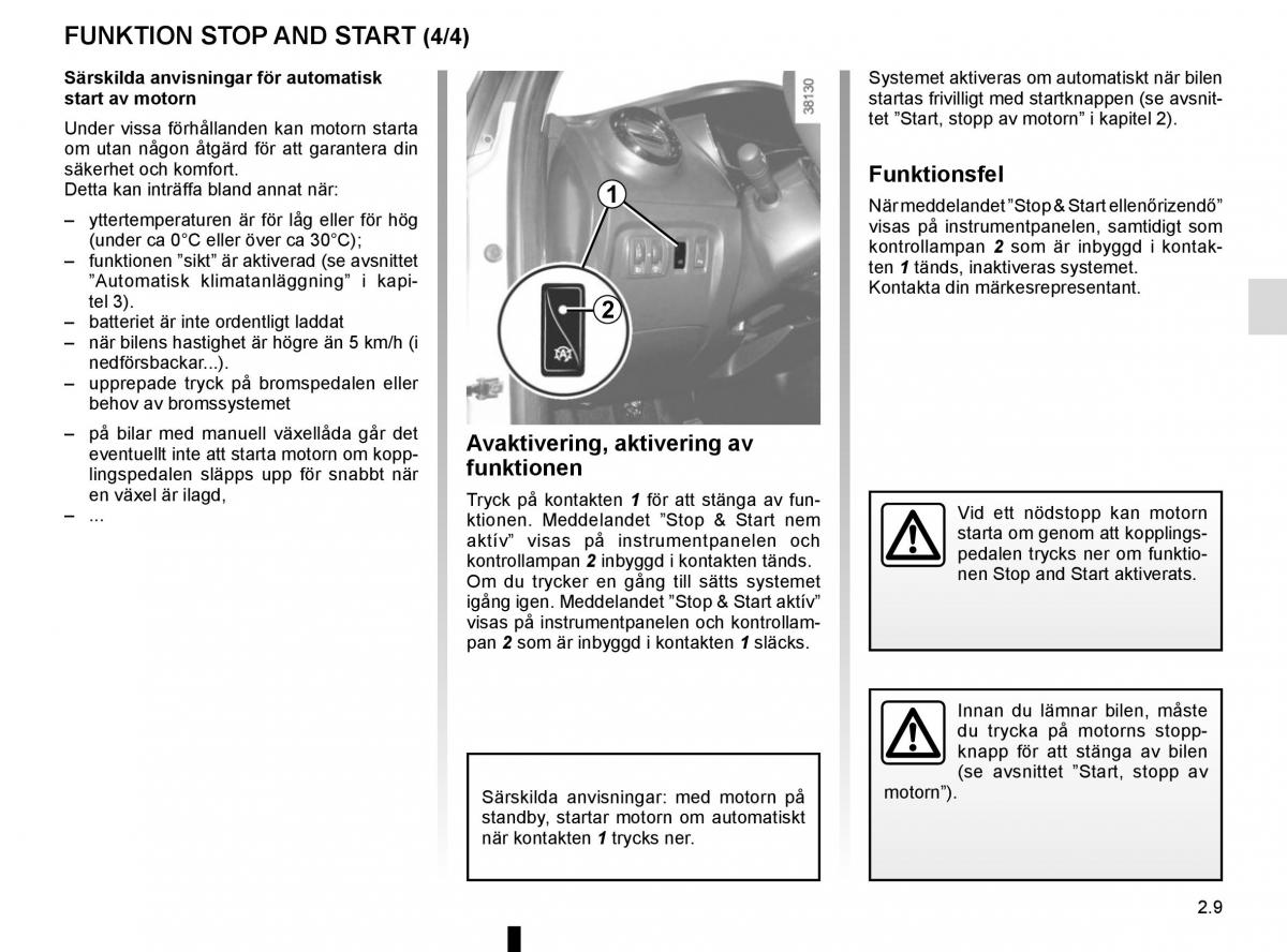 Renault Captur instruktionsbok / page 93