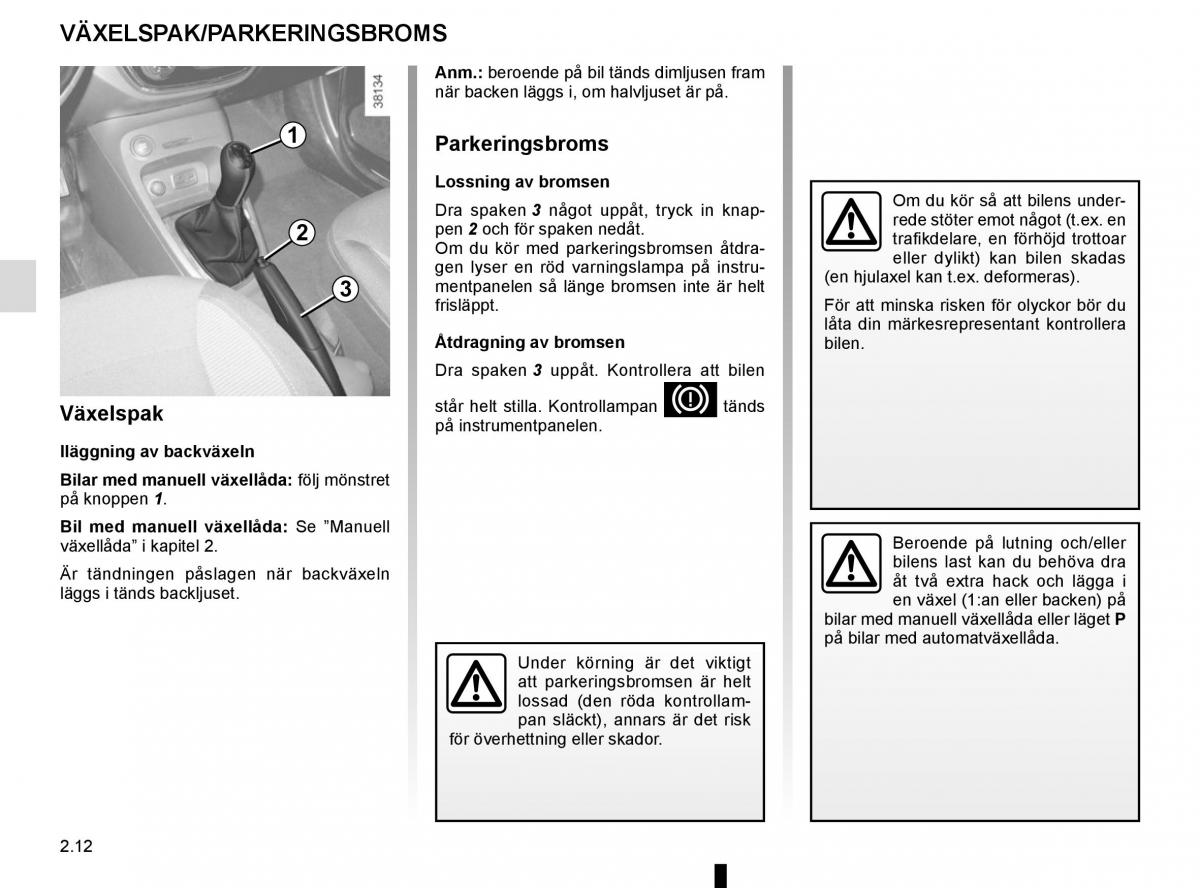 Renault Captur instruktionsbok / page 96