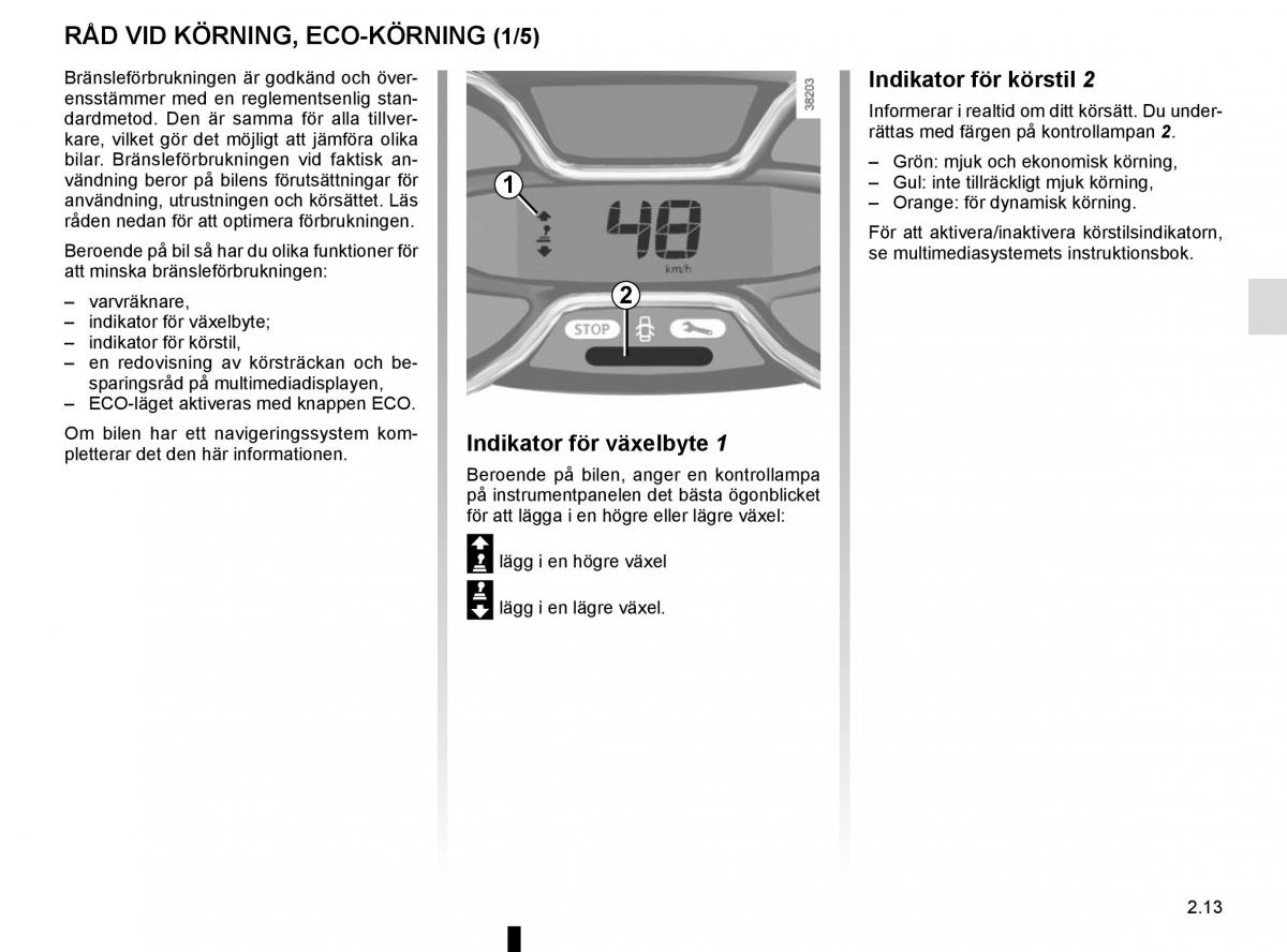 Renault Captur instruktionsbok / page 97