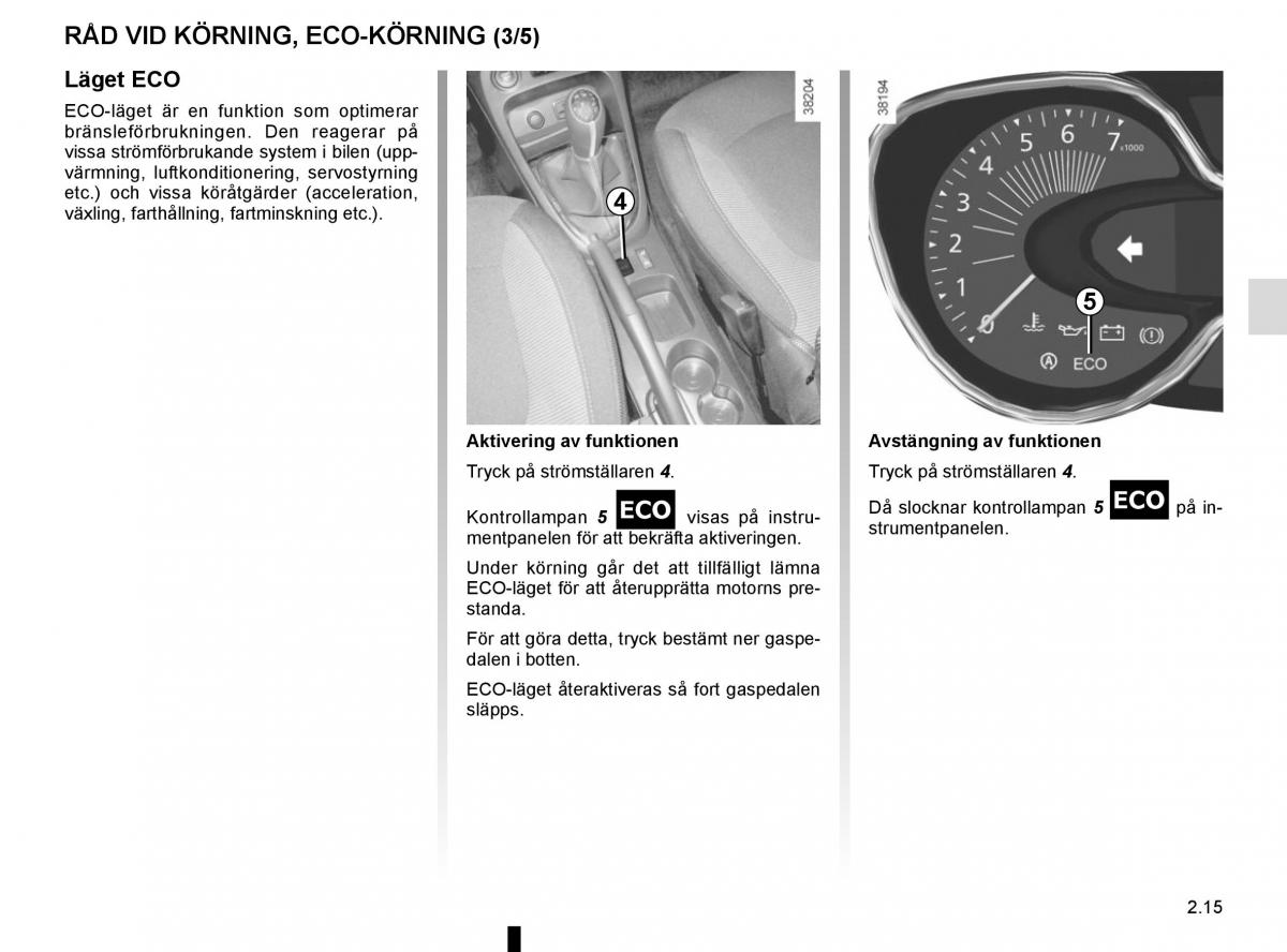 Renault Captur instruktionsbok / page 99