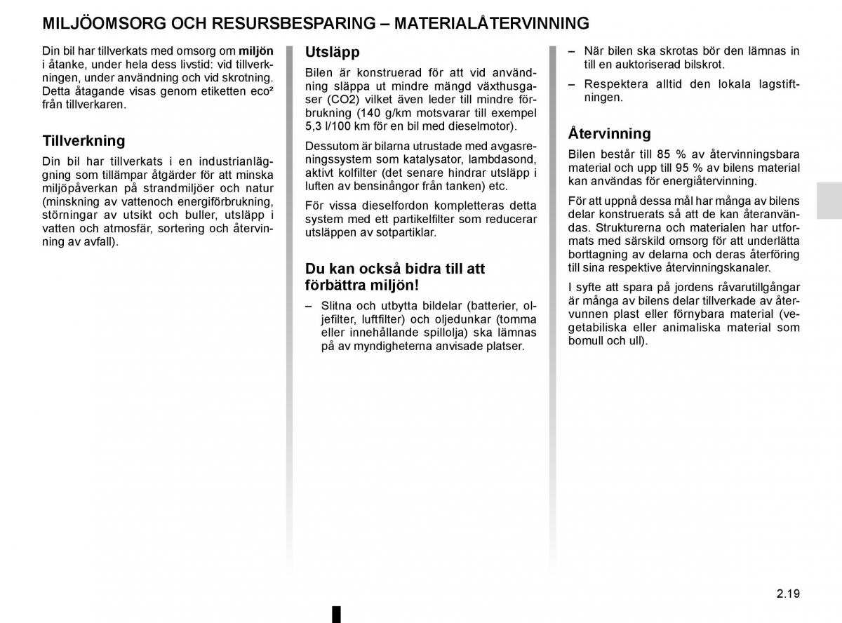 Renault Captur instruktionsbok / page 103