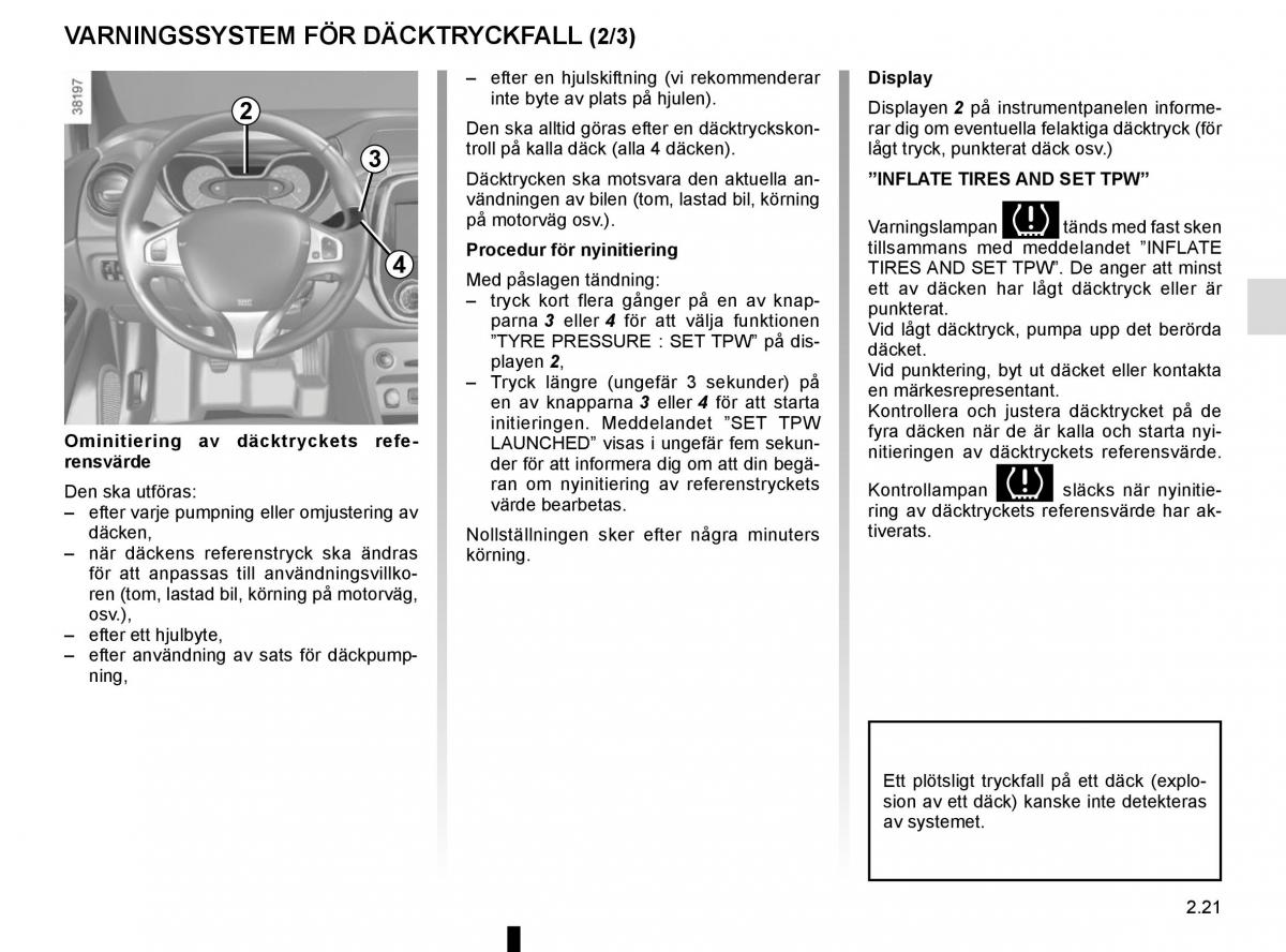 Renault Captur instruktionsbok / page 105