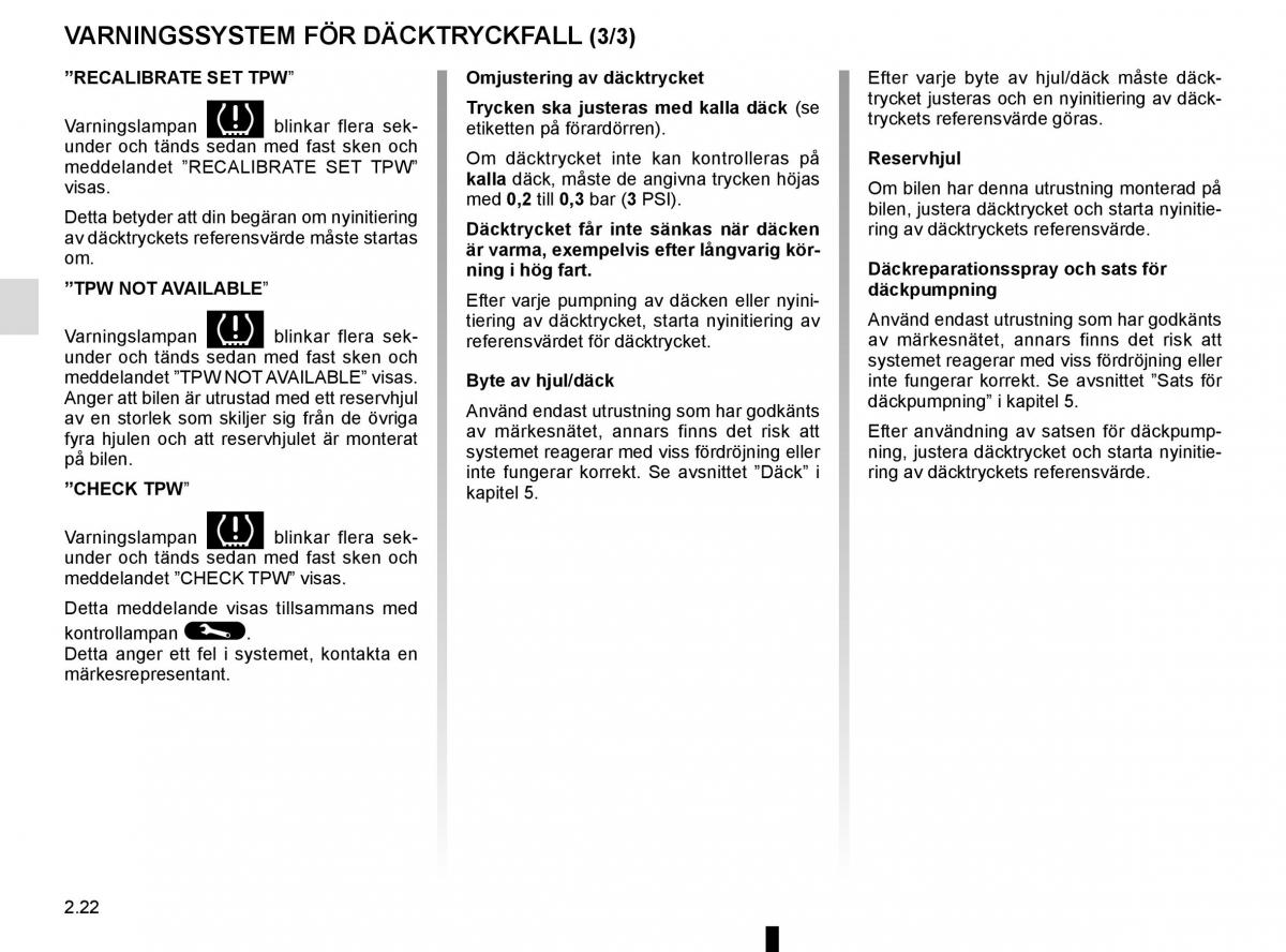 Renault Captur instruktionsbok / page 106