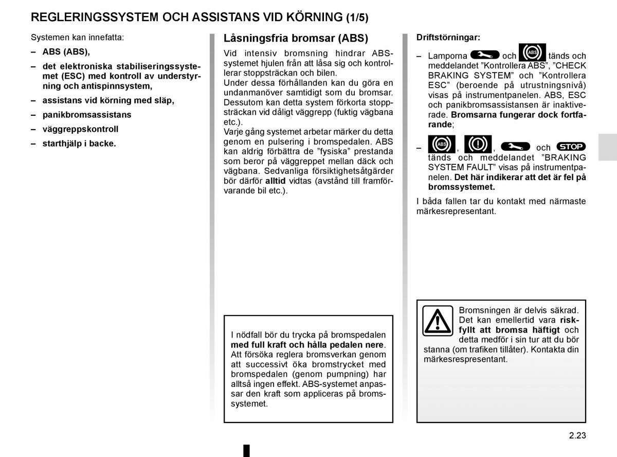 Renault Captur instruktionsbok / page 107