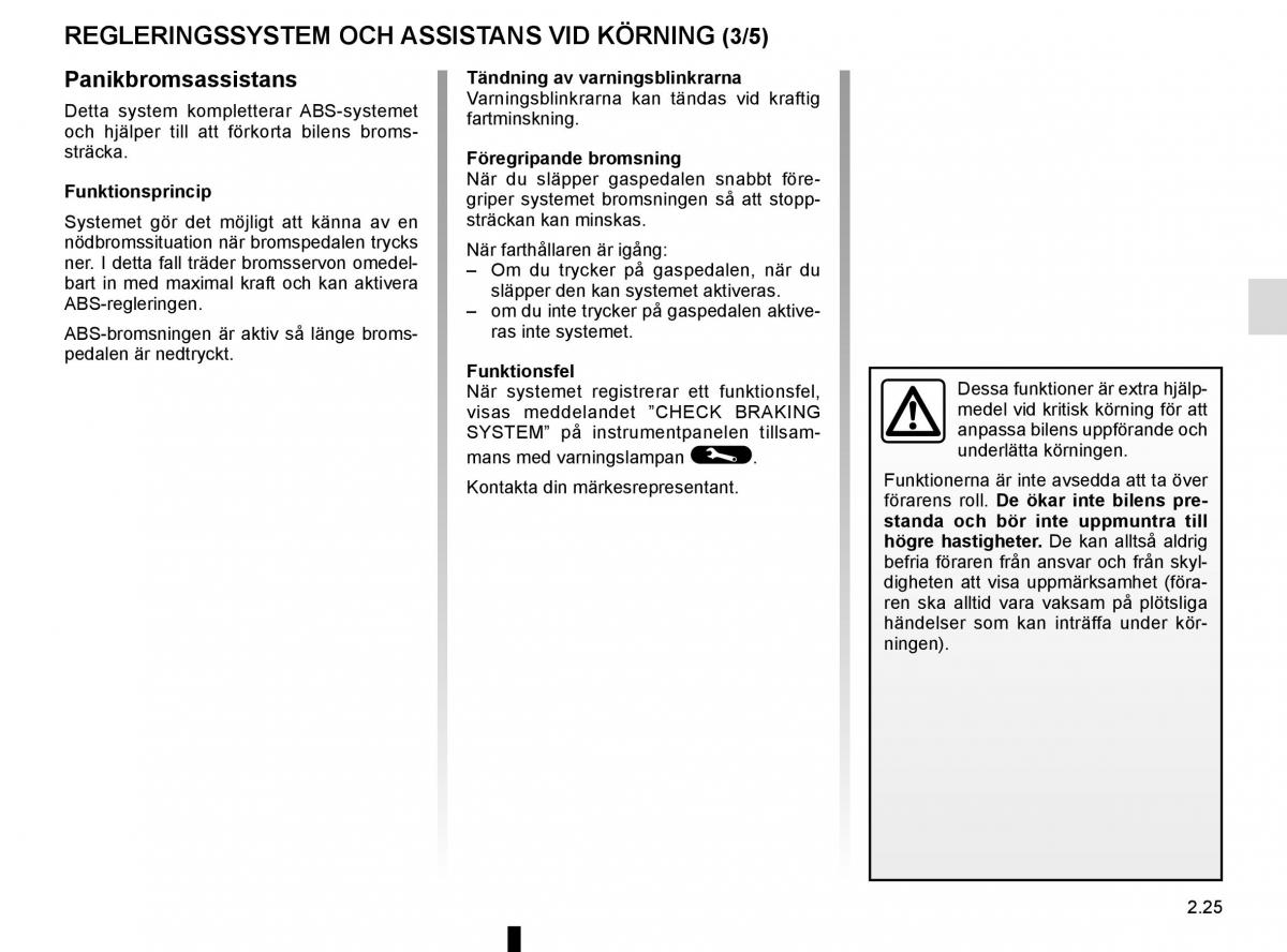 Renault Captur instruktionsbok / page 109