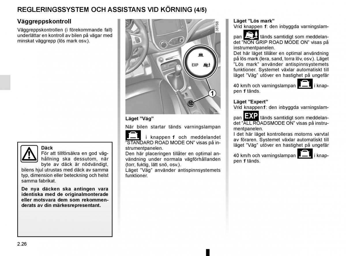 Renault Captur instruktionsbok / page 110