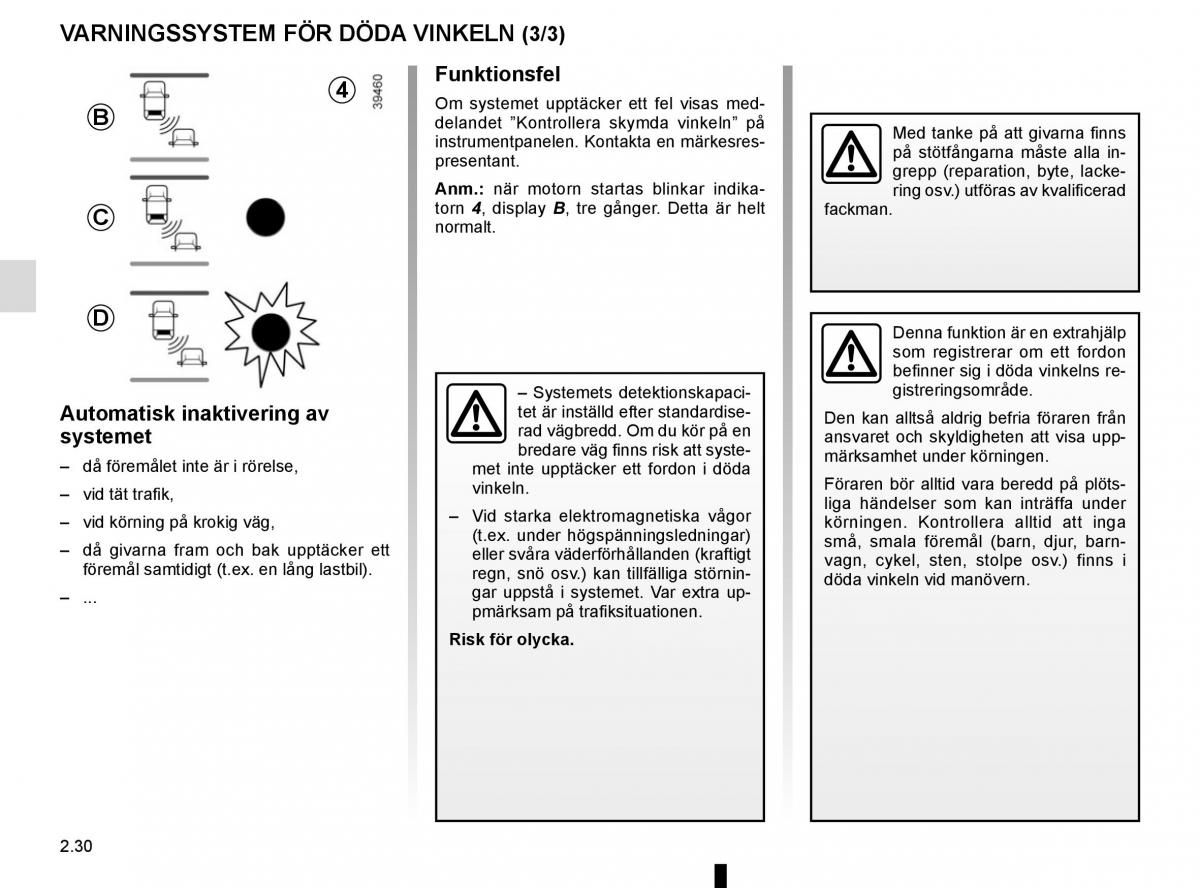 Renault Captur instruktionsbok / page 114