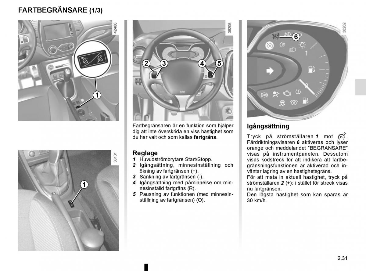 Renault Captur instruktionsbok / page 115