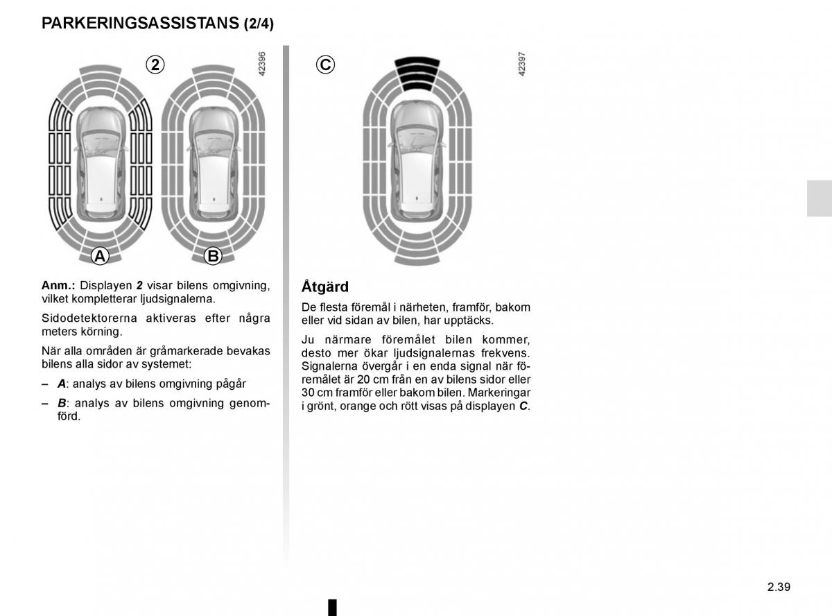 Renault Captur instruktionsbok / page 123