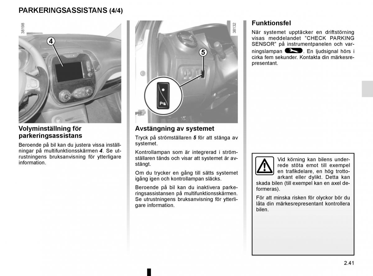 Renault Captur instruktionsbok / page 125