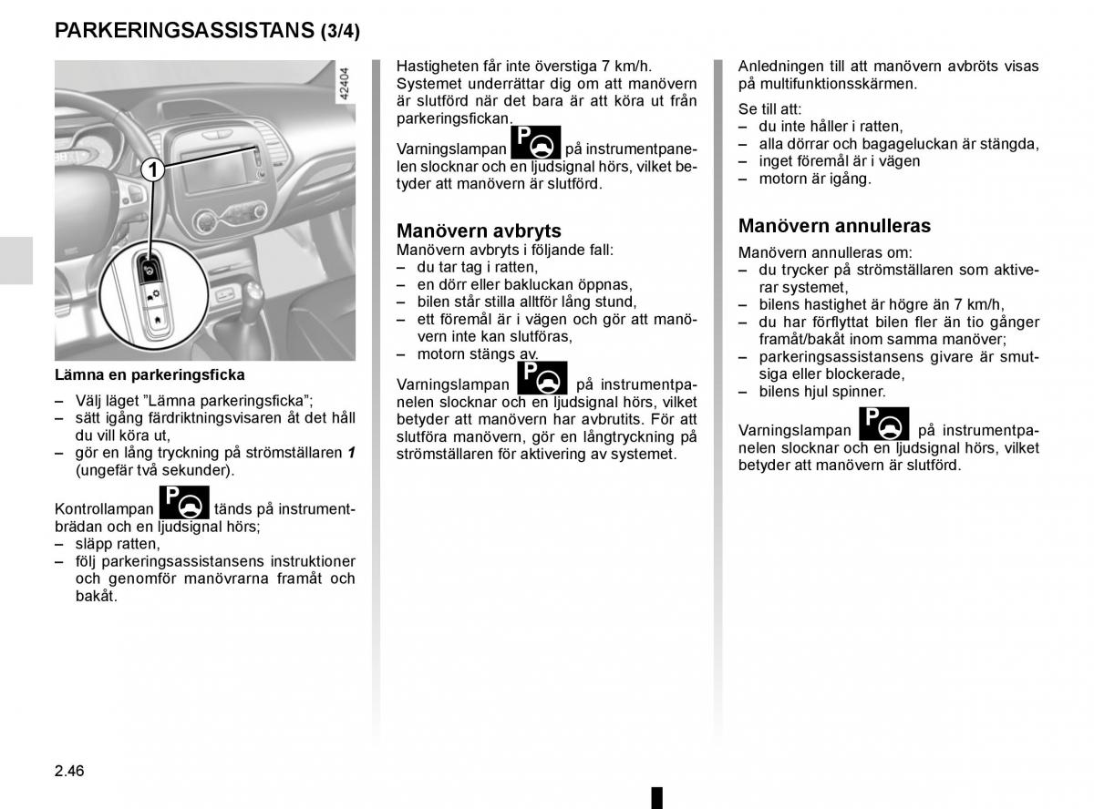 Renault Captur instruktionsbok / page 130