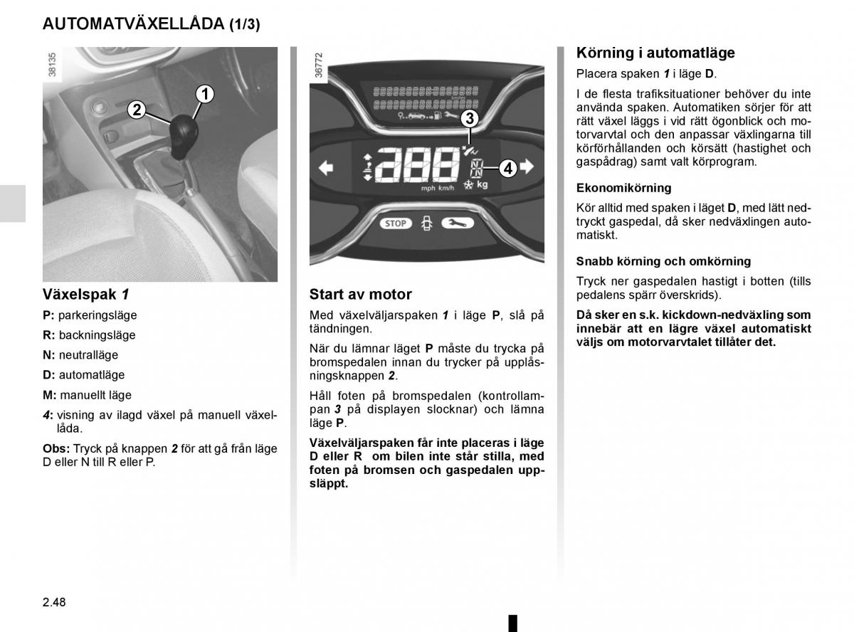 Renault Captur instruktionsbok / page 132