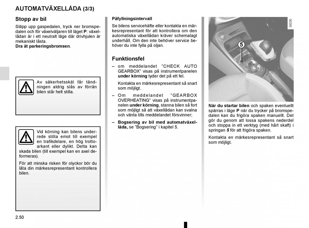 Renault Captur instruktionsbok / page 134