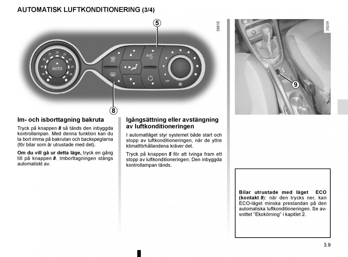 Renault Captur instruktionsbok / page 143