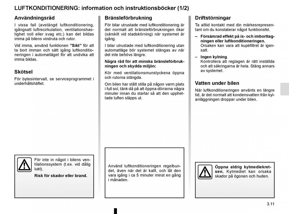 Renault Captur instruktionsbok / page 145