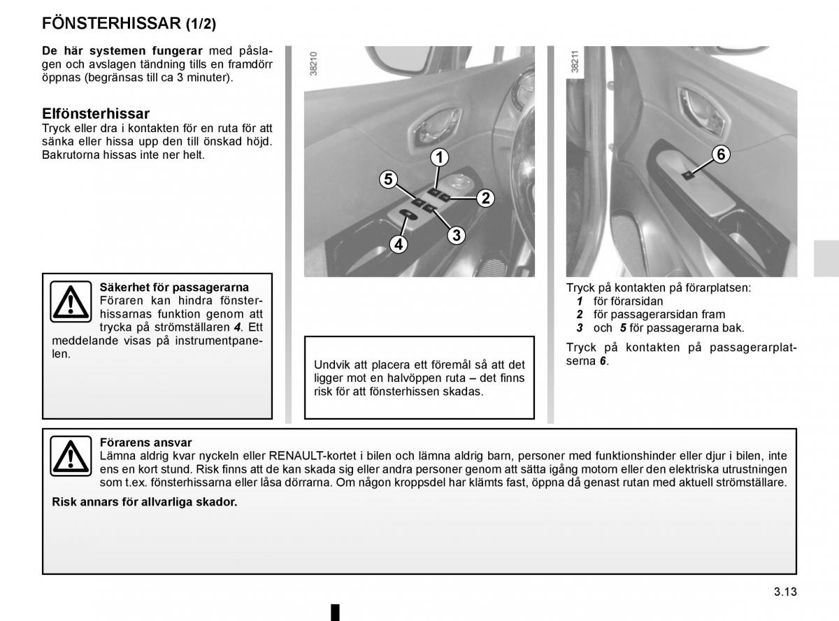 Renault Captur instruktionsbok / page 147