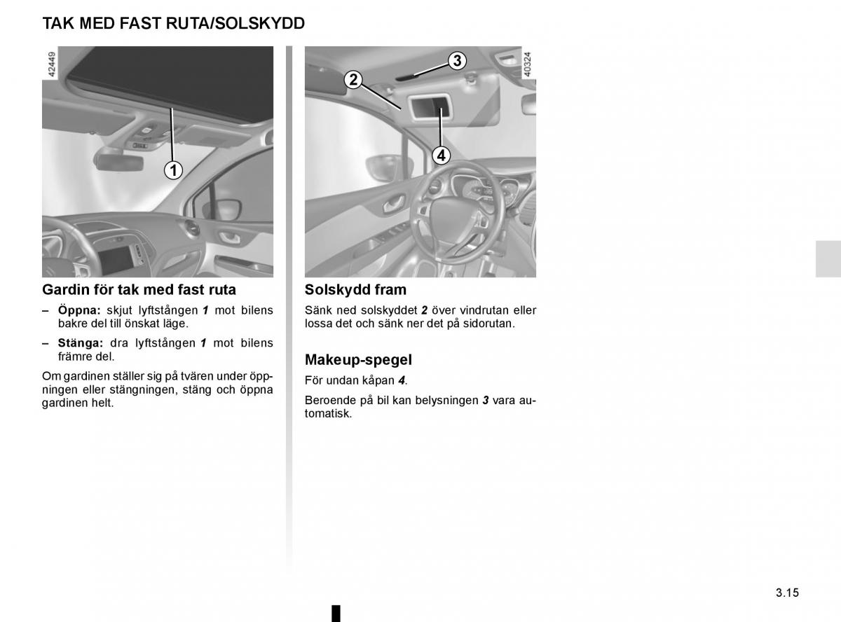 Renault Captur instruktionsbok / page 149