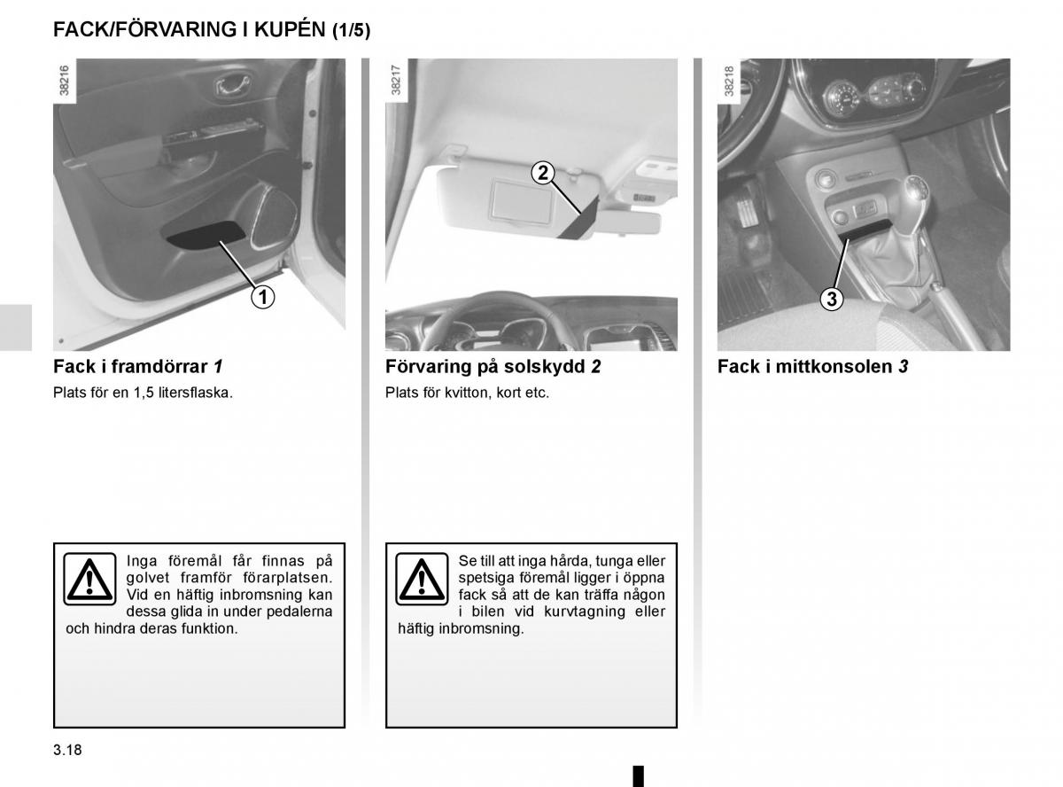 Renault Captur instruktionsbok / page 152