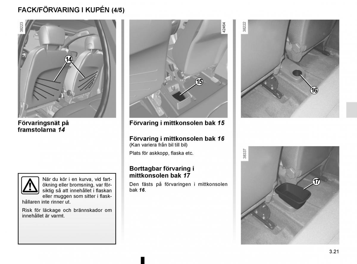 Renault Captur instruktionsbok / page 155