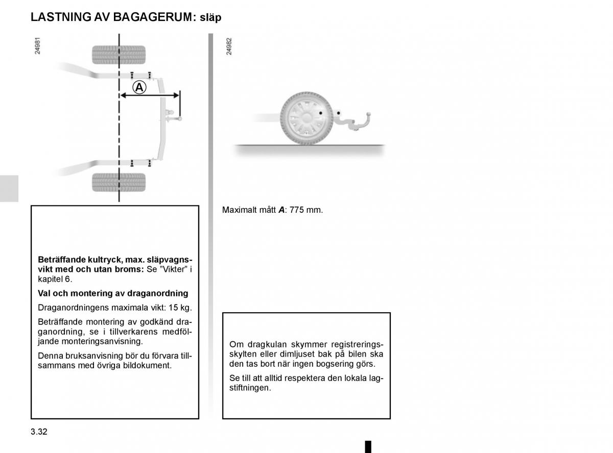 Renault Captur instruktionsbok / page 166