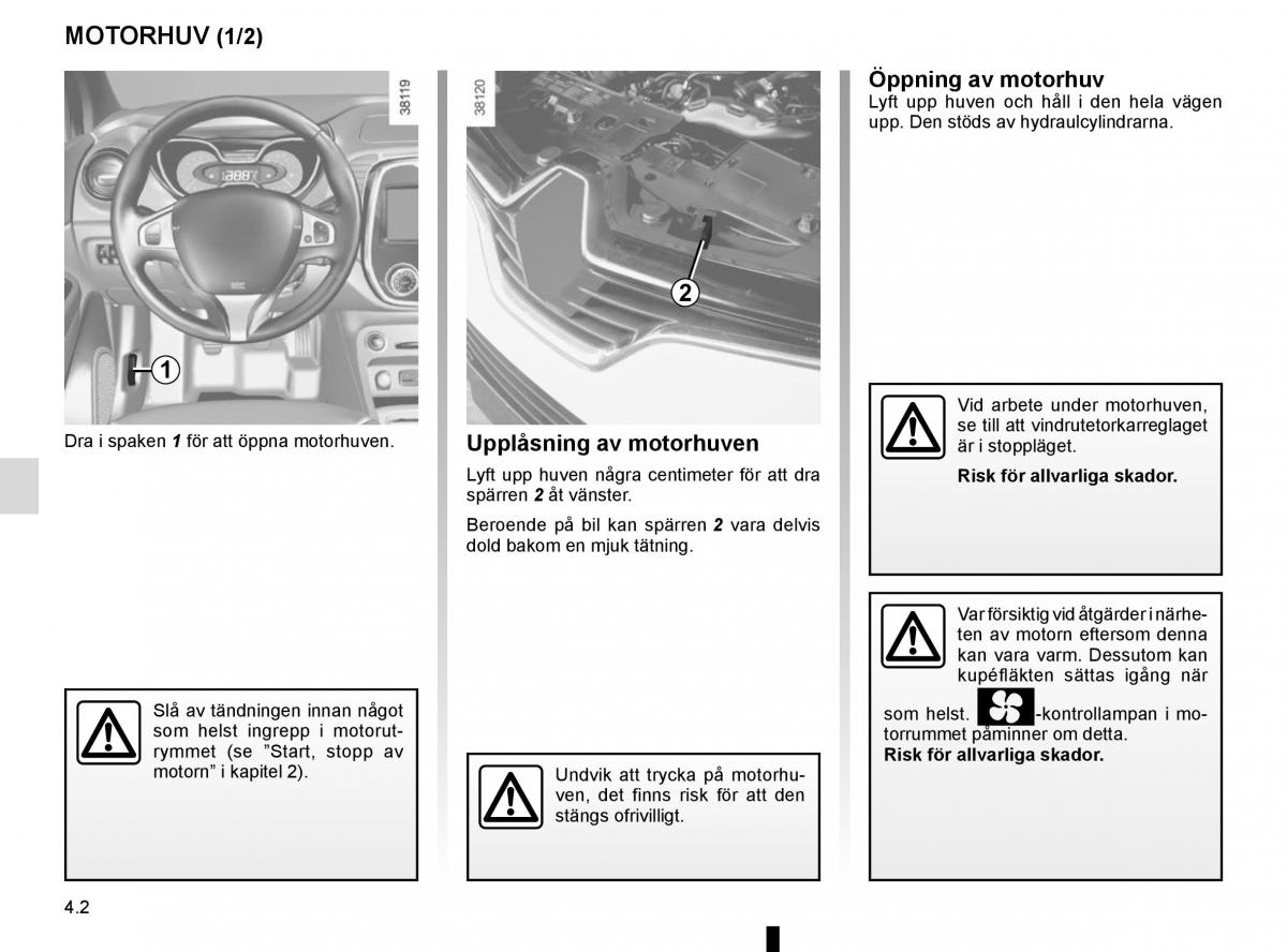 Renault Captur instruktionsbok / page 170