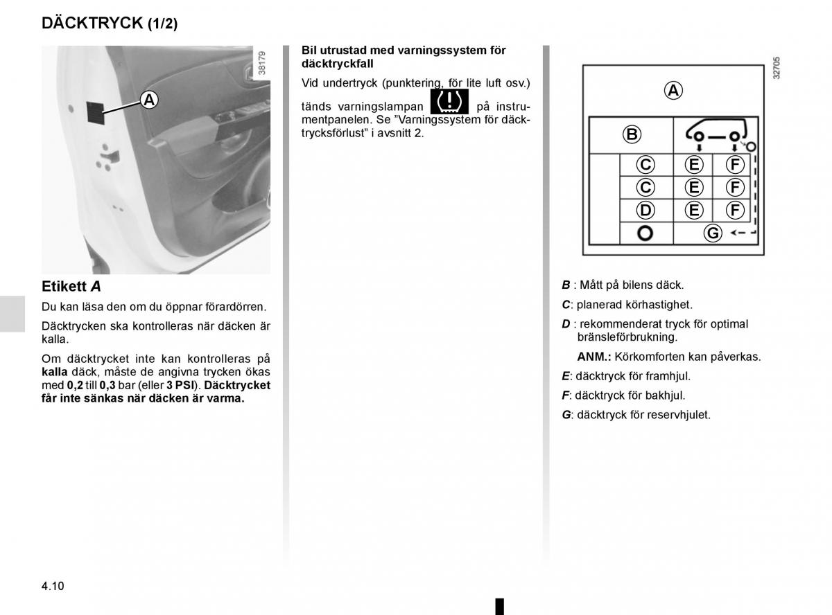 Renault Captur instruktionsbok / page 178