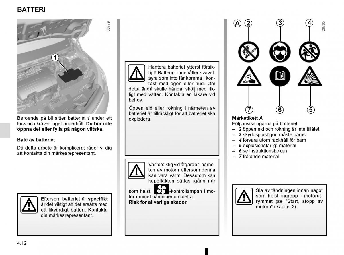 Renault Captur instruktionsbok / page 180