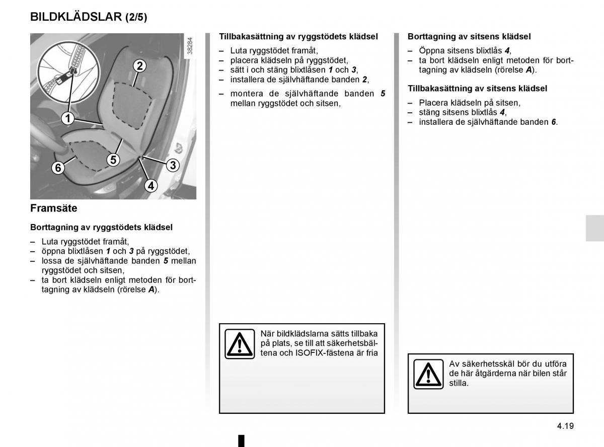 Renault Captur instruktionsbok / page 187