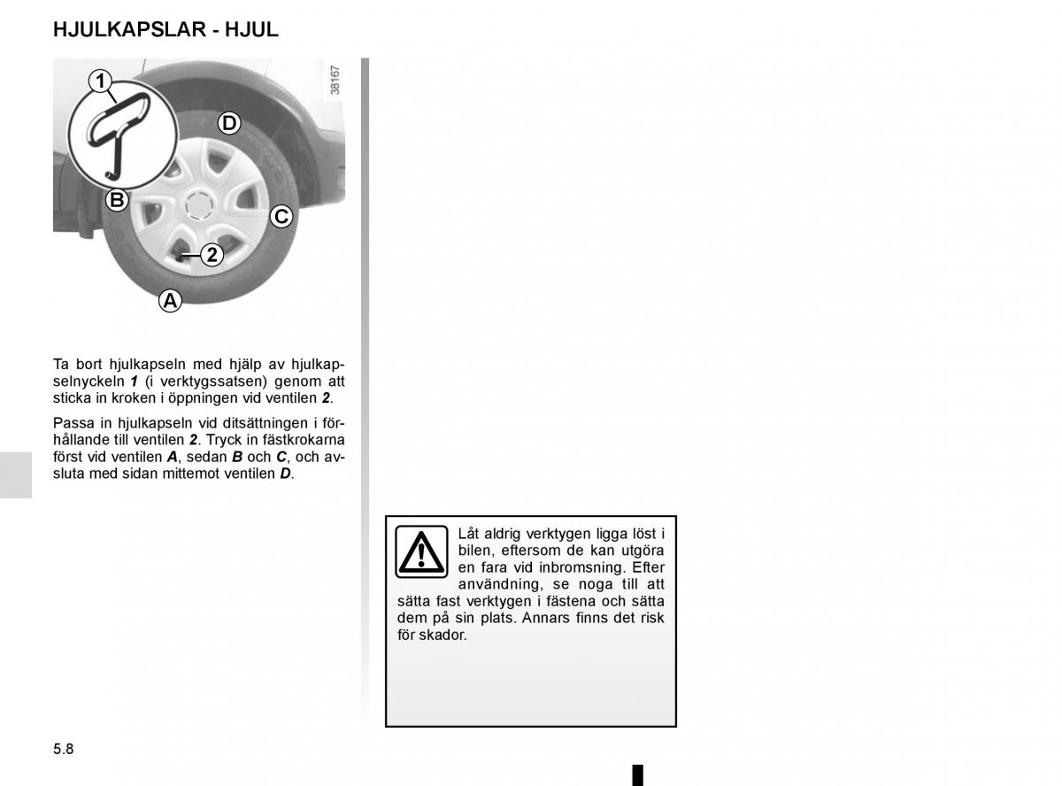 Renault Captur instruktionsbok / page 198