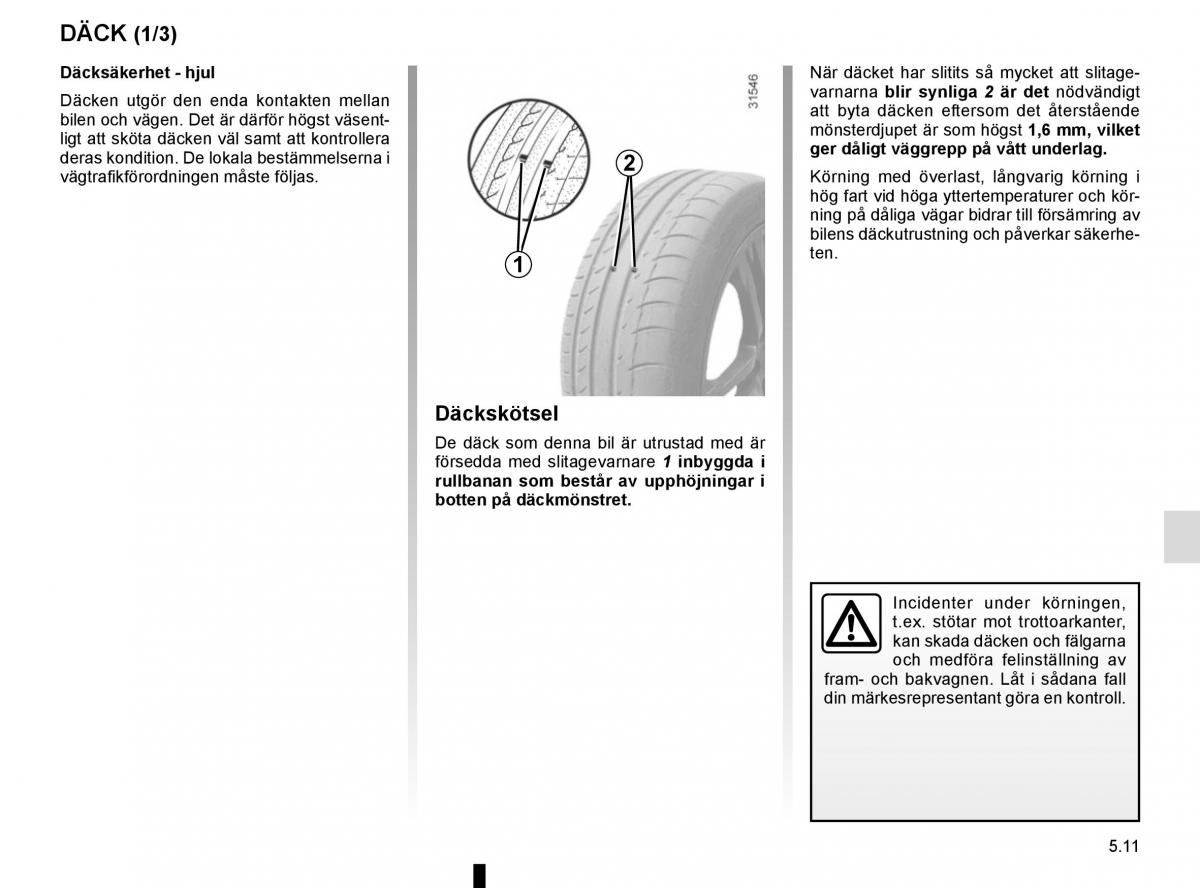 Renault Captur instruktionsbok / page 201