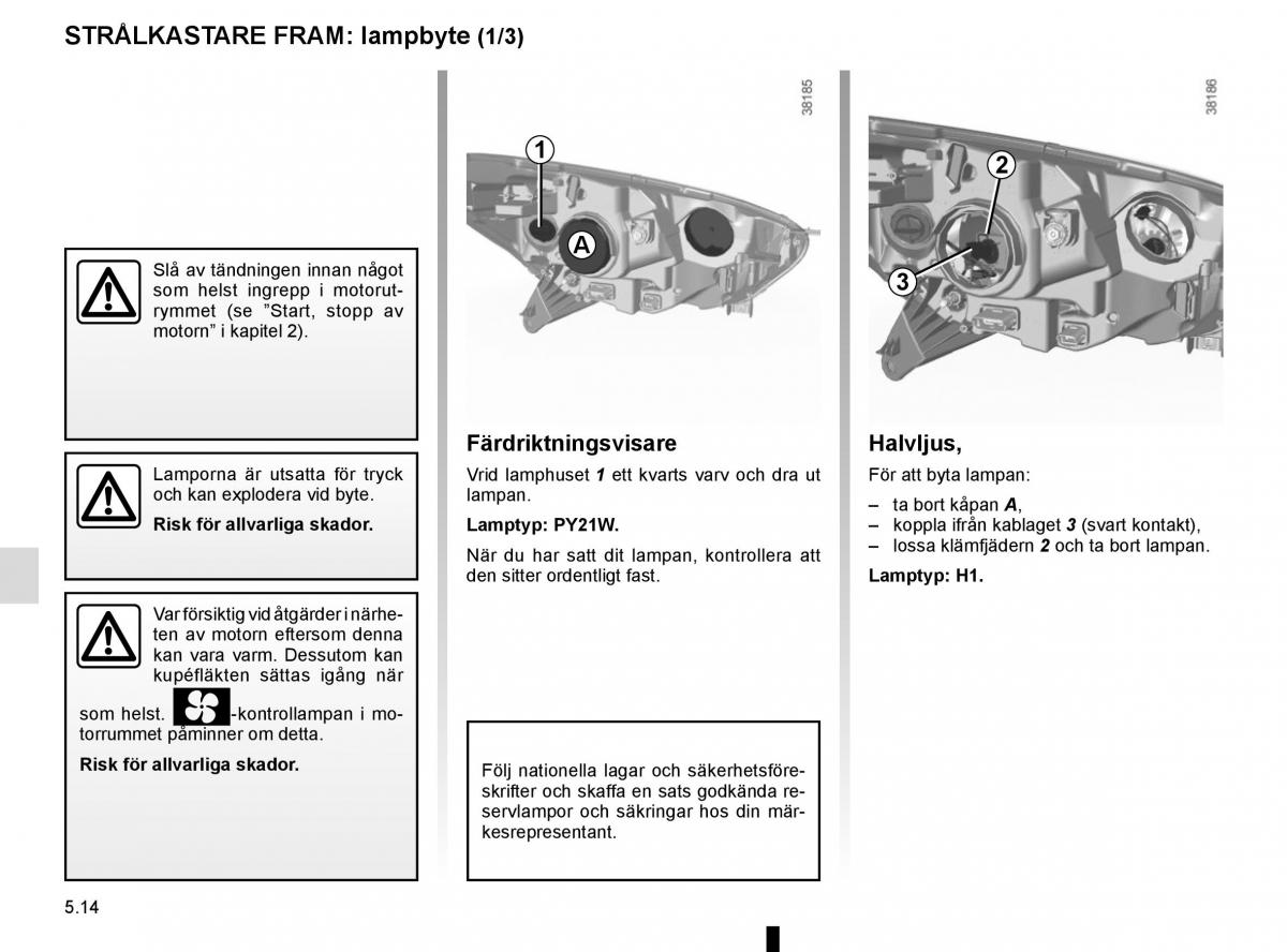 Renault Captur instruktionsbok / page 204