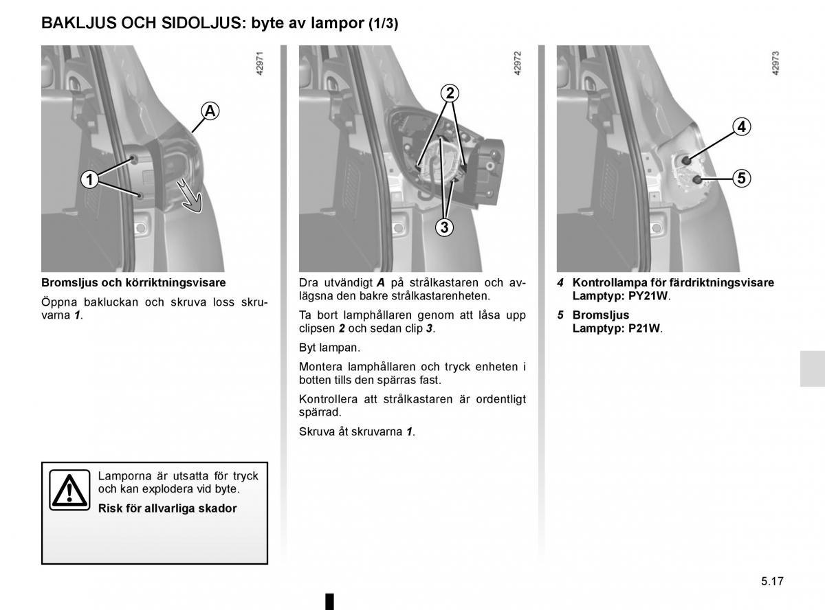 Renault Captur instruktionsbok / page 207