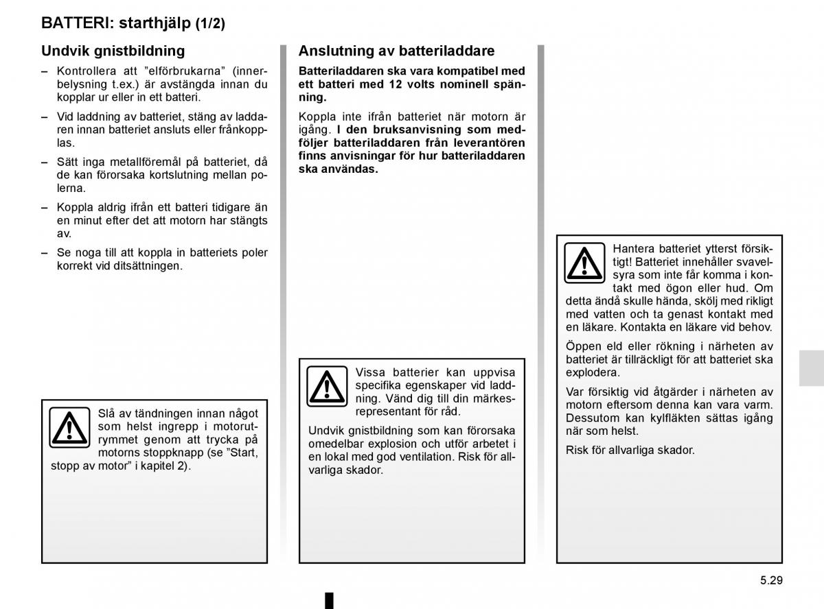 Renault Captur instruktionsbok / page 219